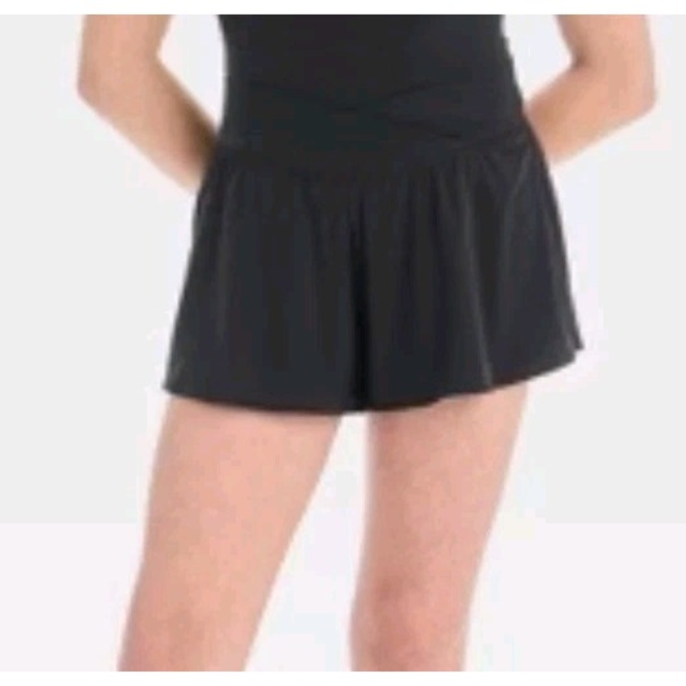 NEW All In Motion Girls' Crossover Waistband Shorts Black Size M 8